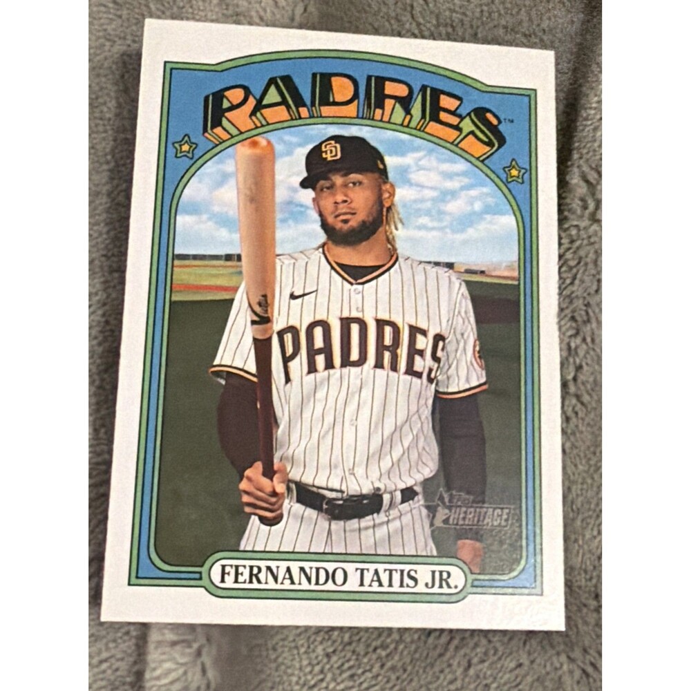 2021 Topps Heritage - Wrong Back Variation Fernando Tatís Jr., Brandon Lowe #241